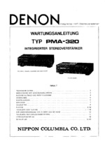 DENON PMA320 OEM Service