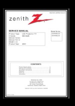 ZENITH E44W46LCD OEM Service