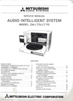 MITSUBISHI DA-L70 Schematic Only