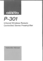 ONKYO P301 OEM Owners