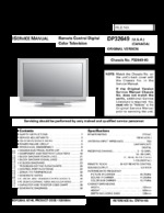 Sanyo DP32649 Service Guide