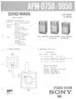 SONY APM-D750 OEM Service