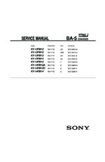 Sony KV13FM13 OEM Service