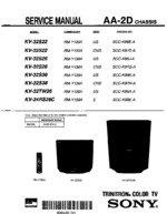 Sony KV32S36 OEM Service