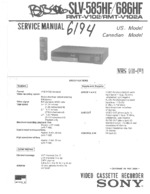 SONY SLV-686HF OEM Service