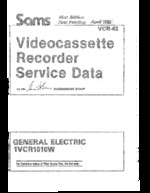 GENERAL ELECTRIC 1VCR1010W SAMS Photofact®