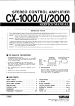 YAMAHA CX2000 OEM Service