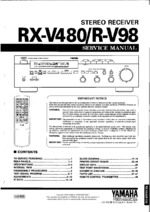 YAMAHA RX-V480 OEM Service