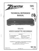 ZENITH VRJ415 OEM Service