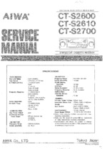 AIWA CTS2600 OEM Service