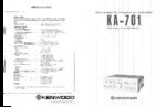 KENWOOD KA-701 OEM Owners